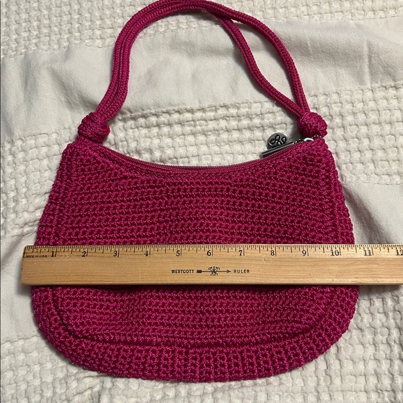 The Sak Josie Mini Shoulder Bag Crochet Pink #109873 Msrp: $89 NWOT - Picture 6 of 6